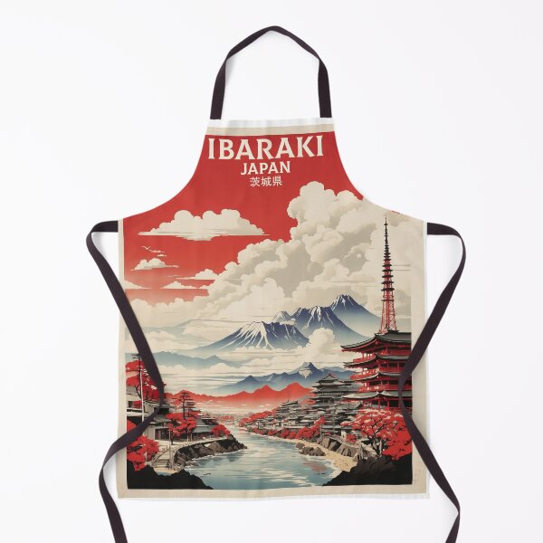 Item preview, Ibaraki Japan Vintage Poster Tourism 2 designed and sold by TravelersGems.