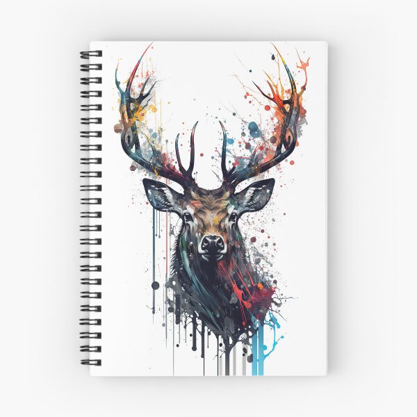 Item preview, Deer I in splattered paint effect designed and sold by Jerhus.