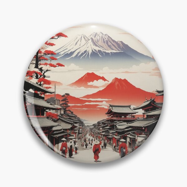 Item preview, Ibaraki Japan Vintage Poster Tourism  designed and sold by TravelersGems.