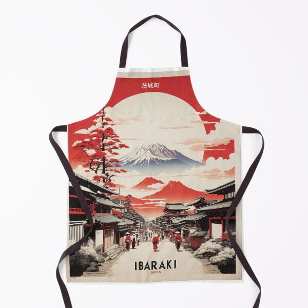 Item preview, Ibaraki Japan Vintage Poster Tourism designed and sold by TravelersGems.