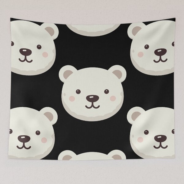 Item preview, Cute Vectoral Polar Bear Face designed and sold by ArtfulWeave.