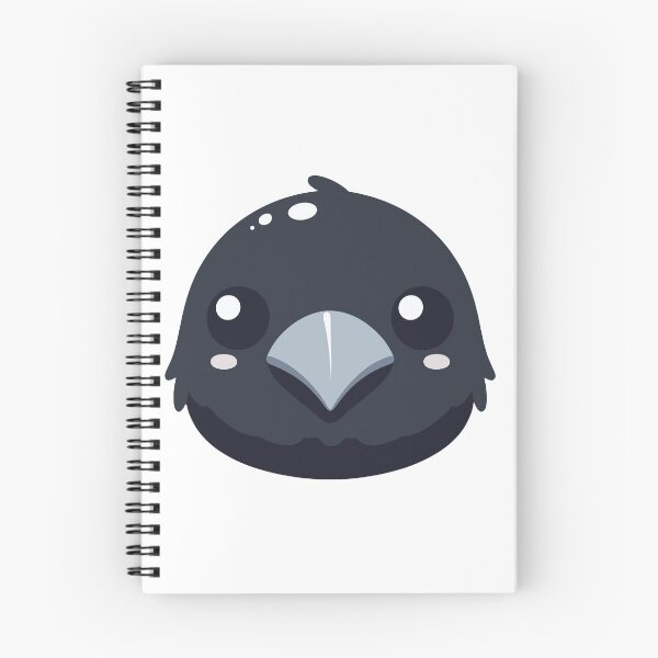 Item preview, Cute Vectoral Crow Face designed and sold by ArtfulWeave.