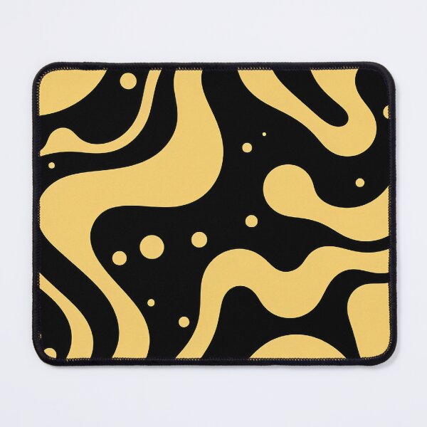 Item preview, Abstract, stylish print with geometric shapes. Black background, gold lines. designed and sold by Harmonysens.