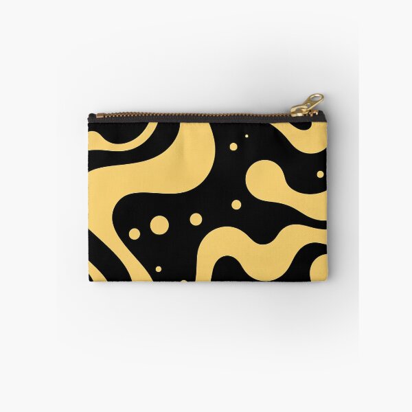 Item preview, Abstract, stylish print with geometric shapes. Black background, gold lines. designed and sold by Harmonysens.