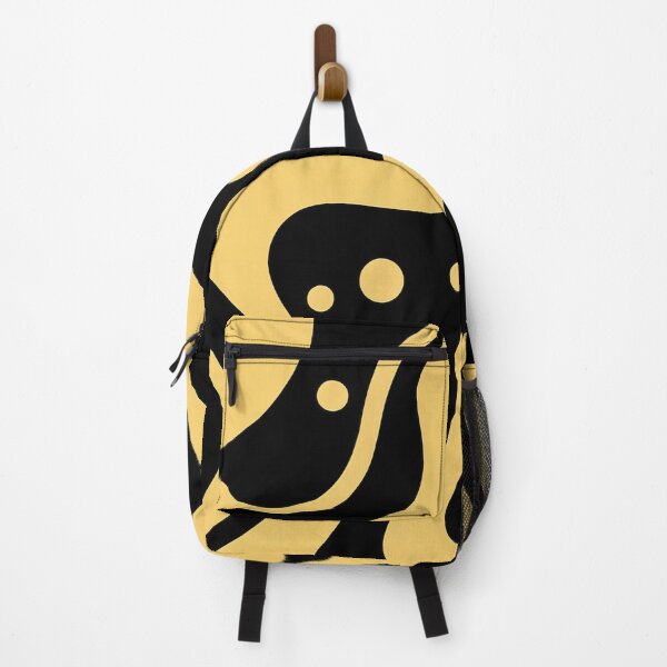 Item preview, Abstract, stylish print with geometric shapes. Black background, gold lines. designed and sold by Harmonysens.