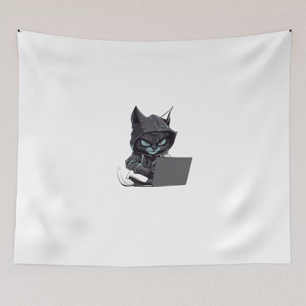 Item preview, Hacker Cat designed and sold by david stigler.