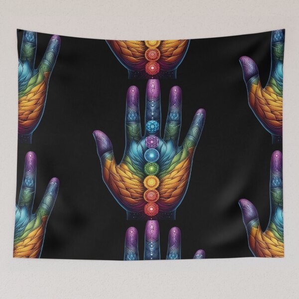 Item preview,   Spiritual Cosmos Harmony Chakra Hand designed and sold by omrclr.