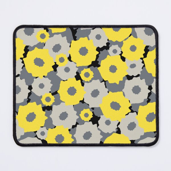 Item preview, Abstract pattern with yellow flowers designed and sold by IrynaAlex.
