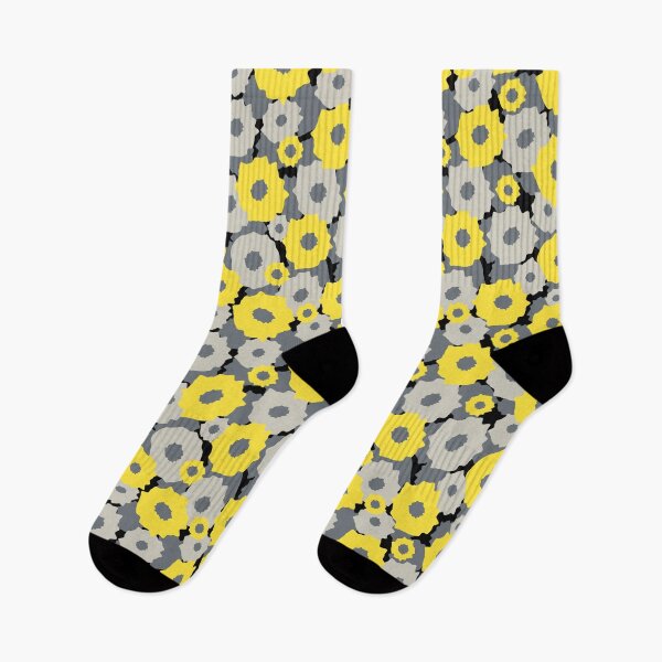 Item preview, Abstract pattern with yellow flowers designed and sold by IrynaAlex.