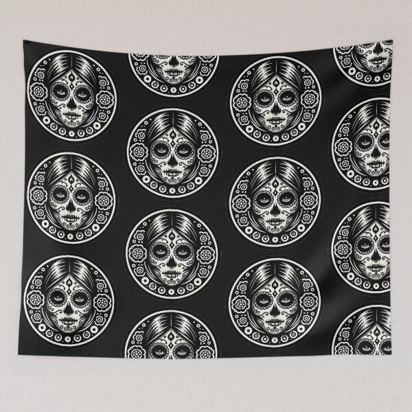 Item preview, Calaveras Monochrome designed and sold by Kikus31.