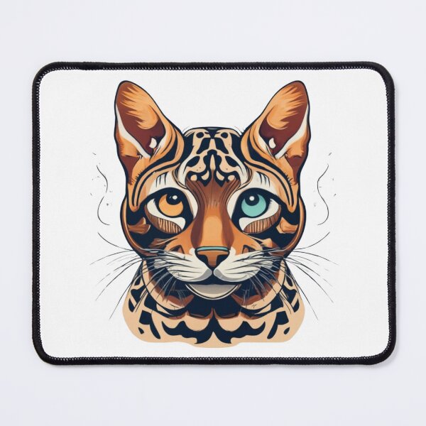Item preview, Retro Bengal Cat designed and sold by ArtFromBeyond.