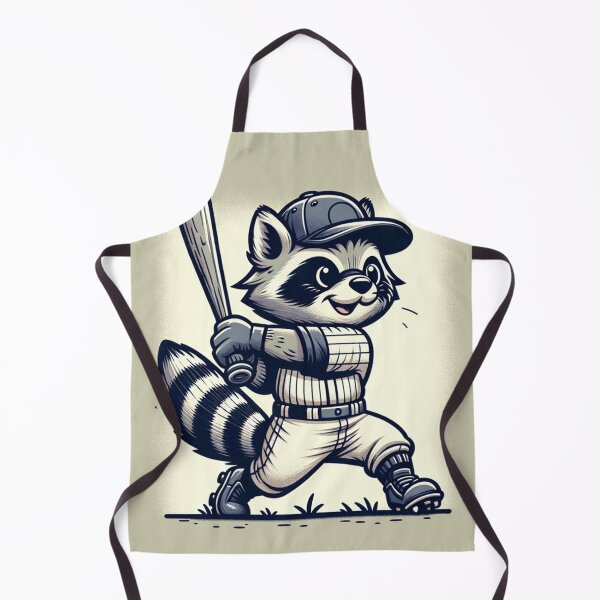 Item preview, Cartoon Raccoon Swinging a Baseball Bat designed and sold by Zestpond.