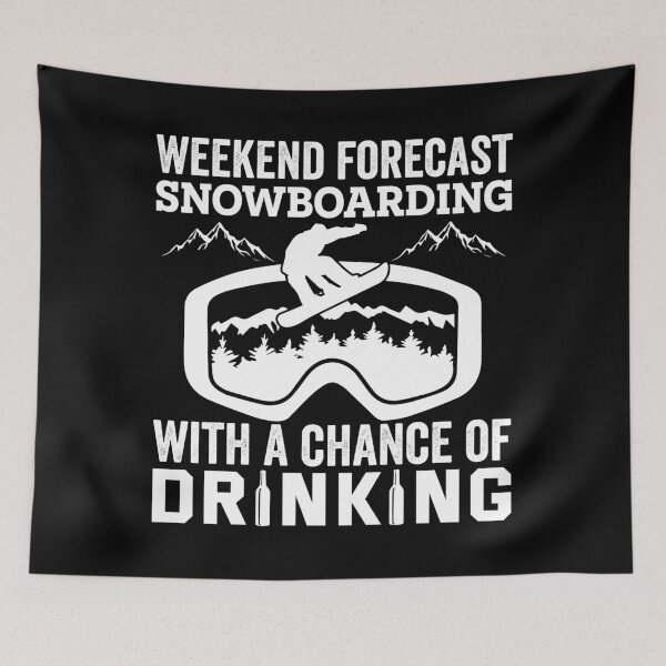 Item preview, Snowboarding Weekend Forecast designed and sold by Anniebuh.