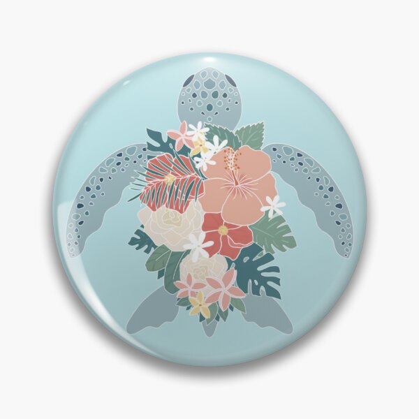 Item preview, Sea Turtle with Flowers  designed and sold by Ivanapcm.