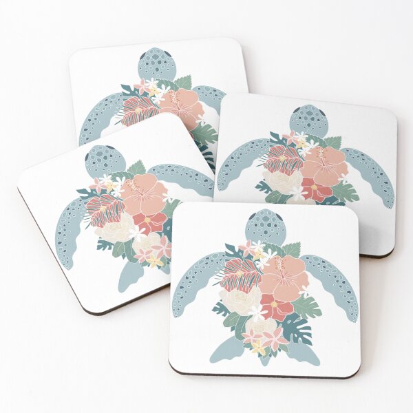 Item preview, Sea Turtle with Flowers  designed and sold by Ivanapcm.