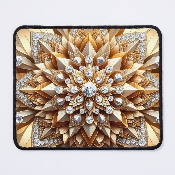 Item preview, Diamond-Encrusted Golden Bloom: A Kaleidoscope of Splendor designed and sold by APARTAI EU.