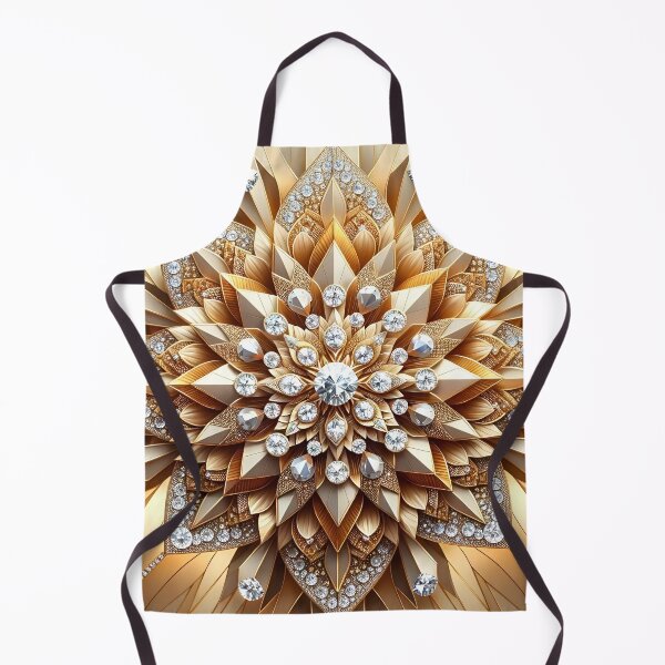 Item preview, Diamond-Encrusted Golden Bloom: A Kaleidoscope of Splendor designed and sold by APARTAI EU.