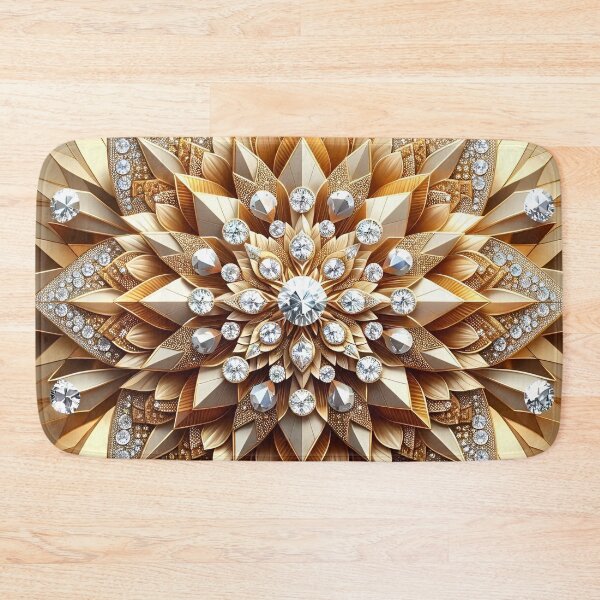 Item preview, Diamond-Encrusted Golden Bloom: A Kaleidoscope of Splendor designed and sold by APARTAI EU.