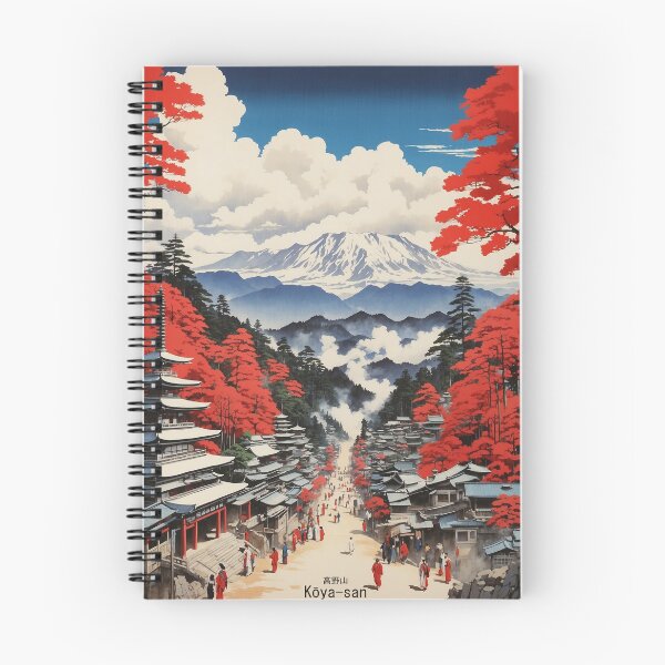 Item preview, Koya san Japan Vintage Poster Tourism  designed and sold by TravelersGems.