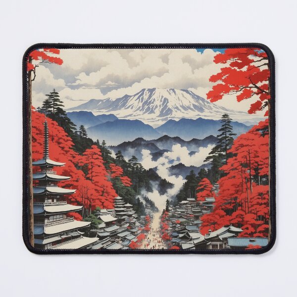 Item preview, Koya san Japan Vintage Poster Tourism  designed and sold by TravelersGems.