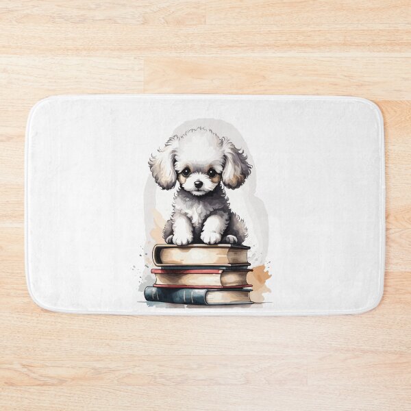 Item preview, Pom Pom Professor: Poodle Poised Atop a Tower of Tomes designed and sold by cutie1pie1dogs.