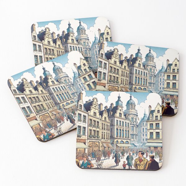 Item preview, Bustling Market Day designed and sold by sarabelmont.