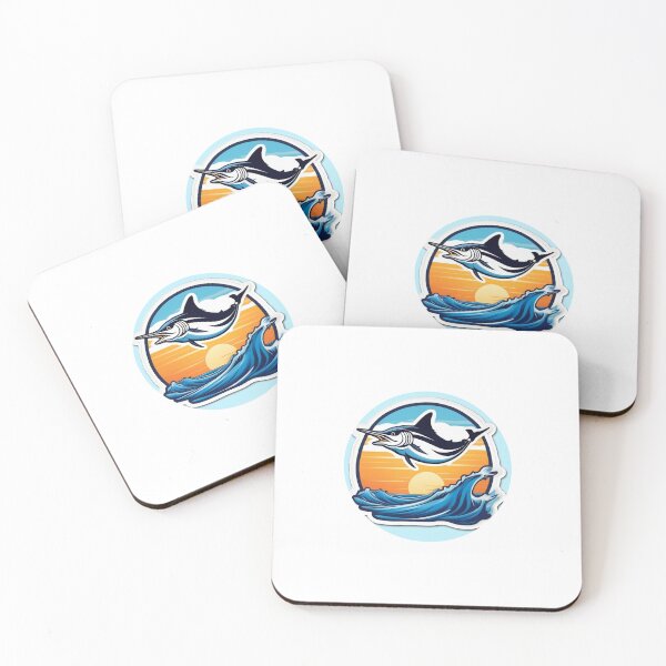 Item preview, Blue Marlin Jumping  designed and sold by MixedBags.