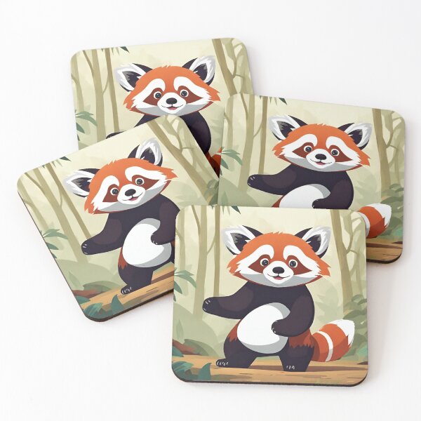 Item preview, Red Panda in Jungle Cartoon designed and sold by IsntThatNiche.