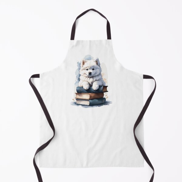 Item preview, Bookworm: Samoyed Savors Secrets Lost in a Labyrinth of Literature designed and sold by cutie1pie1dogs.