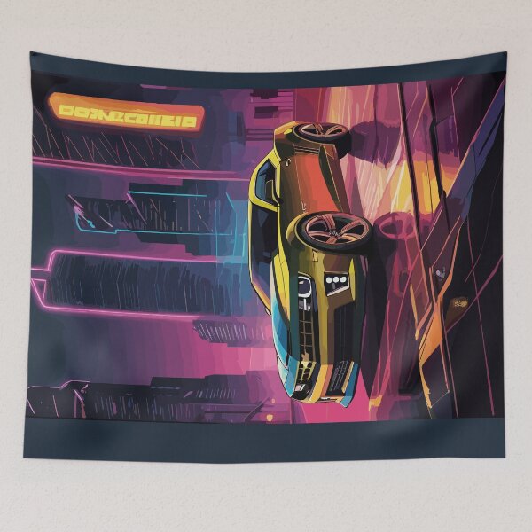 Item preview, Modern American Camaro Muscle Car Retro Poster designed and sold by VenZolic.