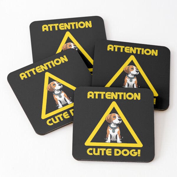 Item preview, Attention Dog Cute puppy Beagle Dog lover gift designed and sold by Golden-Heaven.