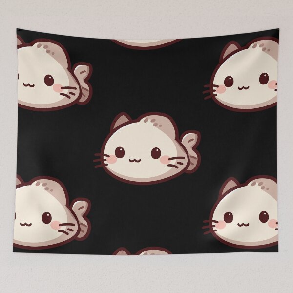 Item preview, Cute Vectoral Catfish Face designed and sold by ArtfulWeave.