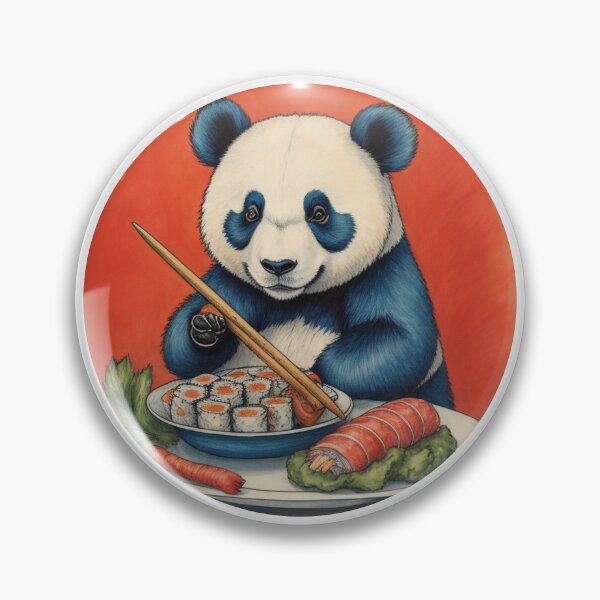 Artikelvorschau, Panda isst Sushi entworfen und verkauft von MixedBags.