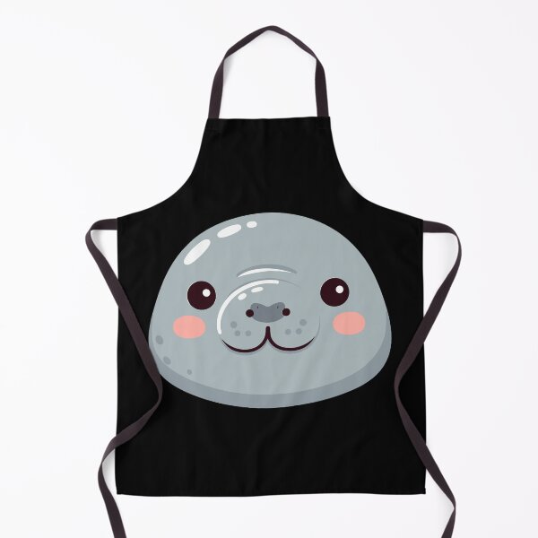 Item preview, Cute Vectoral Manatee Face designed and sold by ArtfulWeave.
