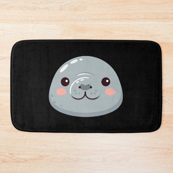 Item preview, Cute Vectoral Manatee Face designed and sold by ArtfulWeave.