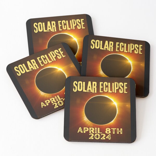 Item preview, Solar Eclipse April 8, 2024 Colorful Design designed and sold by EarthArtDesigns.