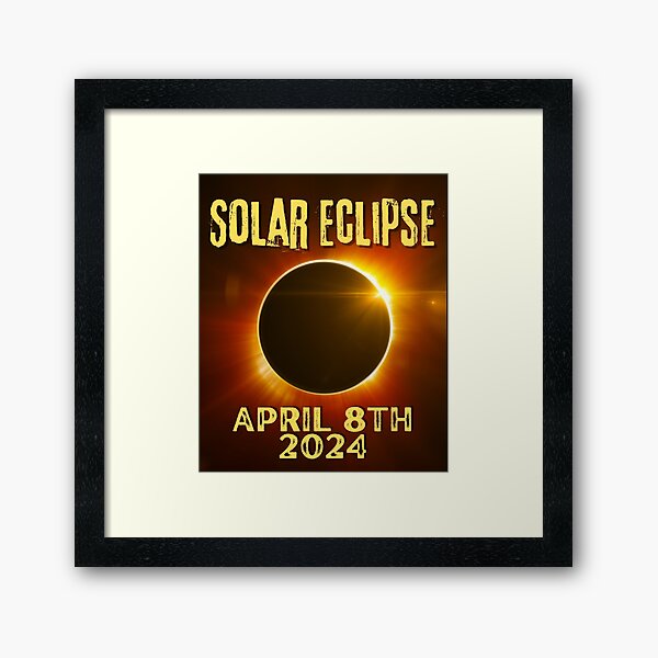 Item preview, Solar Eclipse April 8, 2024 Colorful Design designed and sold by EarthArtDesigns.
