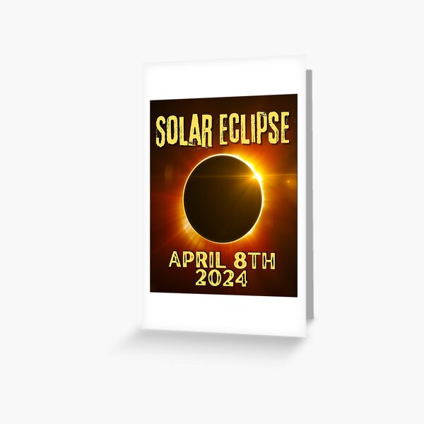 Item preview, Solar Eclipse April 8, 2024 Colorful Design designed and sold by EarthArtDesigns.