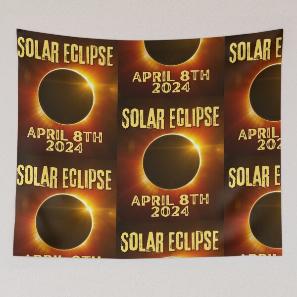 Item preview, Solar Eclipse April 8, 2024 Colorful Design designed and sold by EarthArtDesigns.