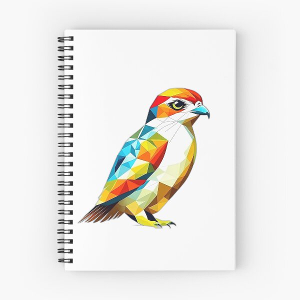 Item preview, Coloured Falcon Birds of Prey Geometric Shaped Artwork designed and sold by Geonimalia.