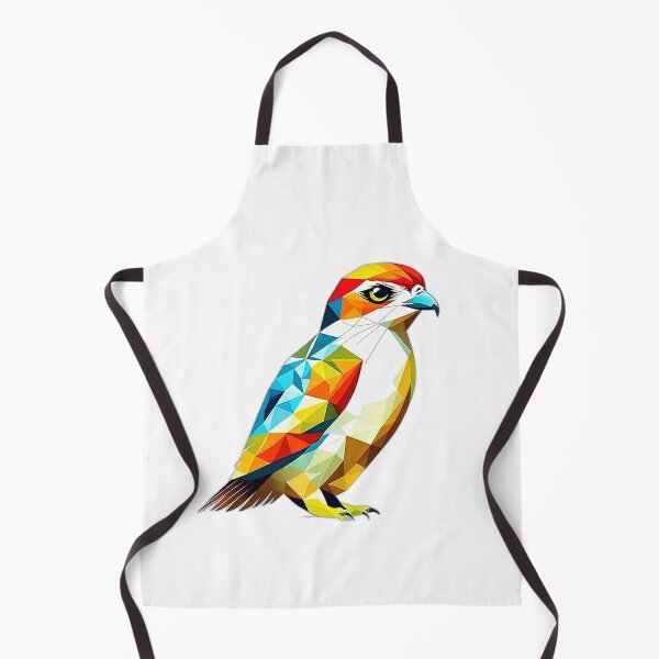 Item preview, Coloured Falcon Birds of Prey Geometric Shaped Artwork designed and sold by Geonimalia.