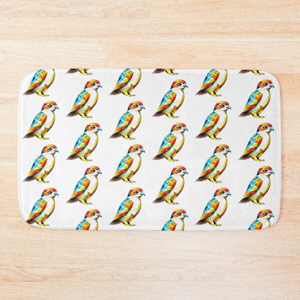 Item preview, Coloured Falcon Birds of Prey Geometric Shaped Artwork designed and sold by Geonimalia.