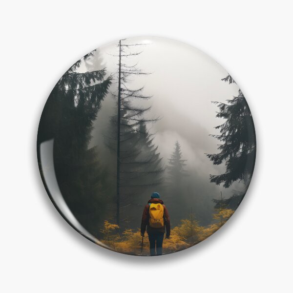 Item preview, Autumn Hike Through the Foggy Forest designed and sold by Shirtastically.