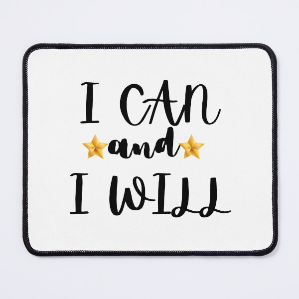 Item preview, I Can and I Will Gold Star designed and sold by Quote Gallery.
