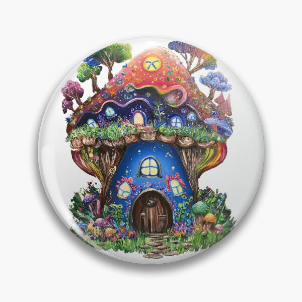 Item preview, Fairytale Mushroom House designed and sold by Aquabunart.