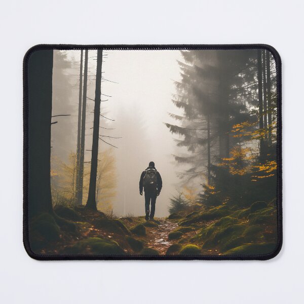 Item preview, Autumn Hiking Adventure in the Foggy Forest designed and sold by Shirtastically.