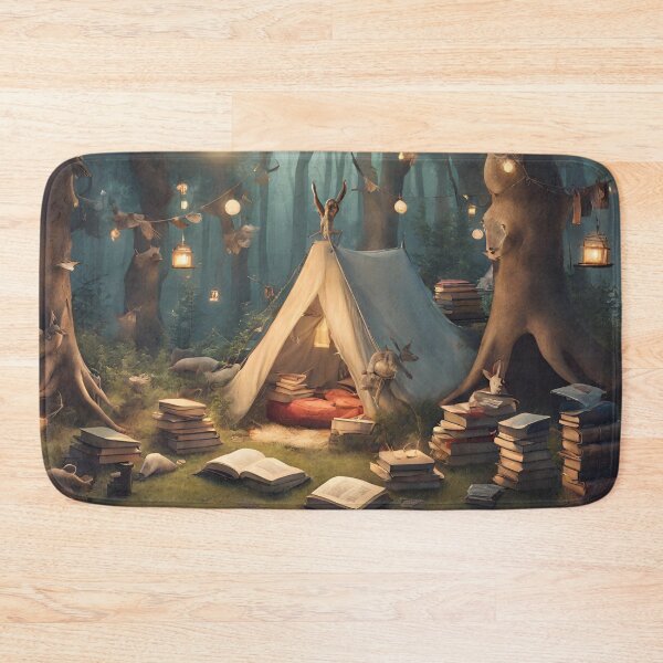 Item preview, Bookish Camping in the Forest designed and sold by InkDrinker23.