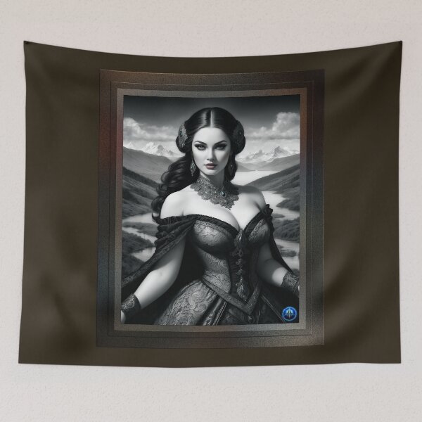 Item preview, Portrait Of Lady Ann-Marie Stanisphord Captivating IllustrationAI Concept Art by Xzendor7 designed and sold by Xzendor7 Digital Art Creations.