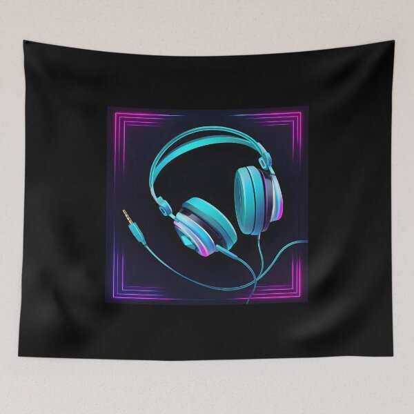 Item preview, Neon headphones   designed and sold by Inspirationmotivation.