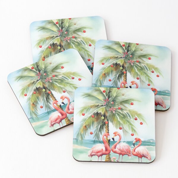 Item preview, Festive Flamingo Paradise designed and sold by cute-animals99.